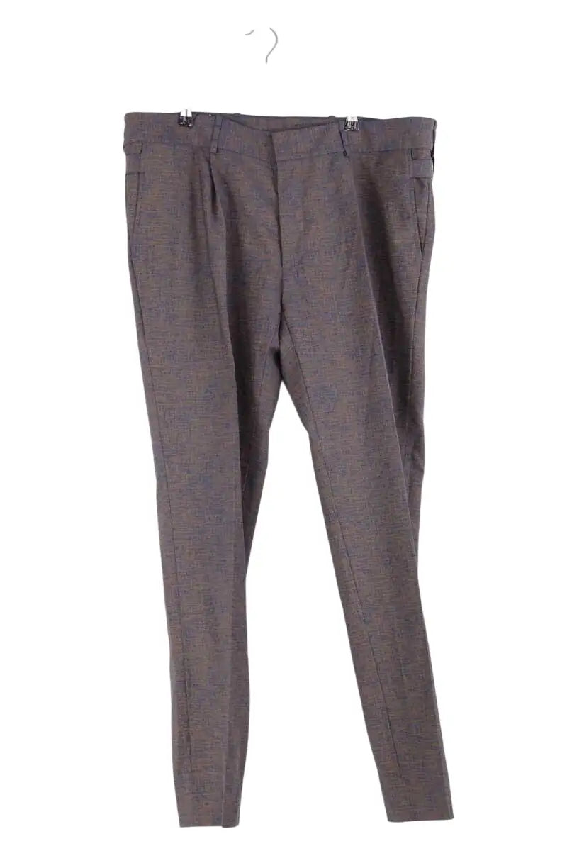 Pantalon droit Salvatore Ferragamo Bleu en Laine, taille L - Seconde Main