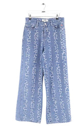 Jean large Balzac Bleu en Coton, taille M - Seconde Main