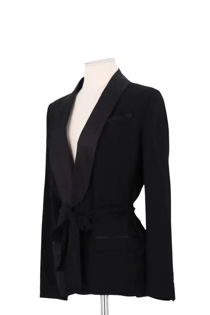 Blazer The Kooples Noir en Viscose, taille S - Seconde Main