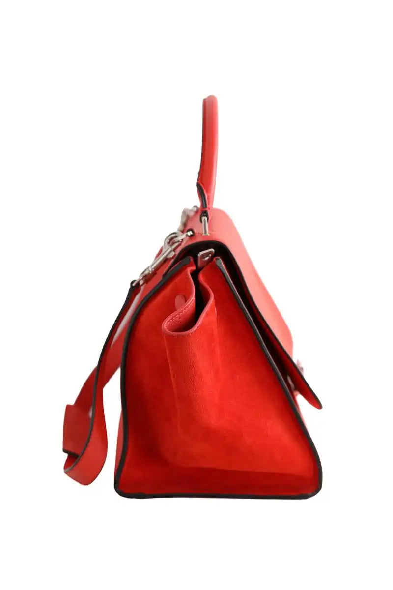 Trapeze Celine Orange en Cuir