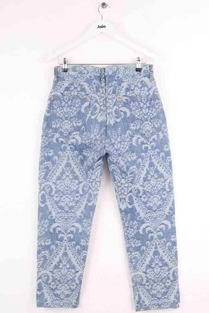Jean droit Junya Watanabe Bleu en Coton
