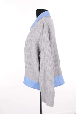 Cardigan Sandro Gris en Laine