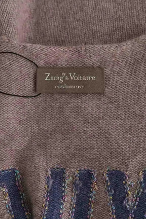 Cardigan Zadig & Voltaire Beige en Cachemire
