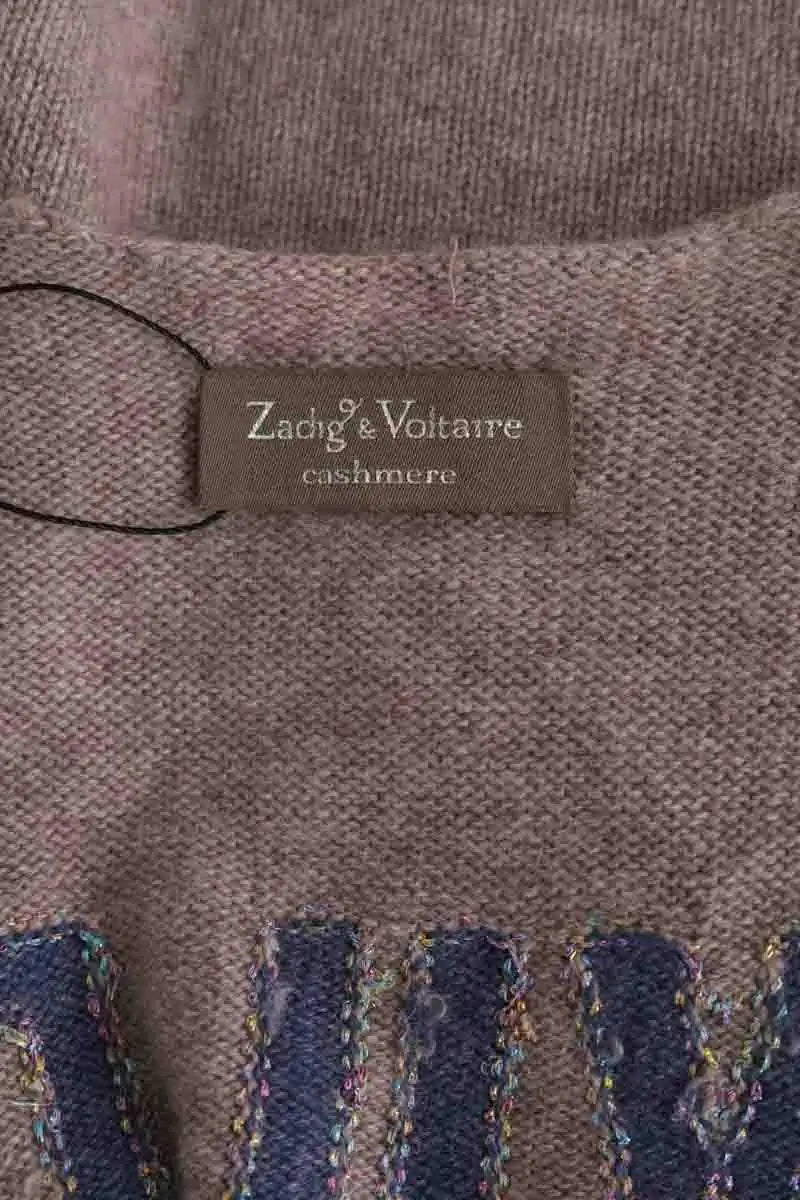 Cardigan Zadig & Voltaire Beige en Cachemire