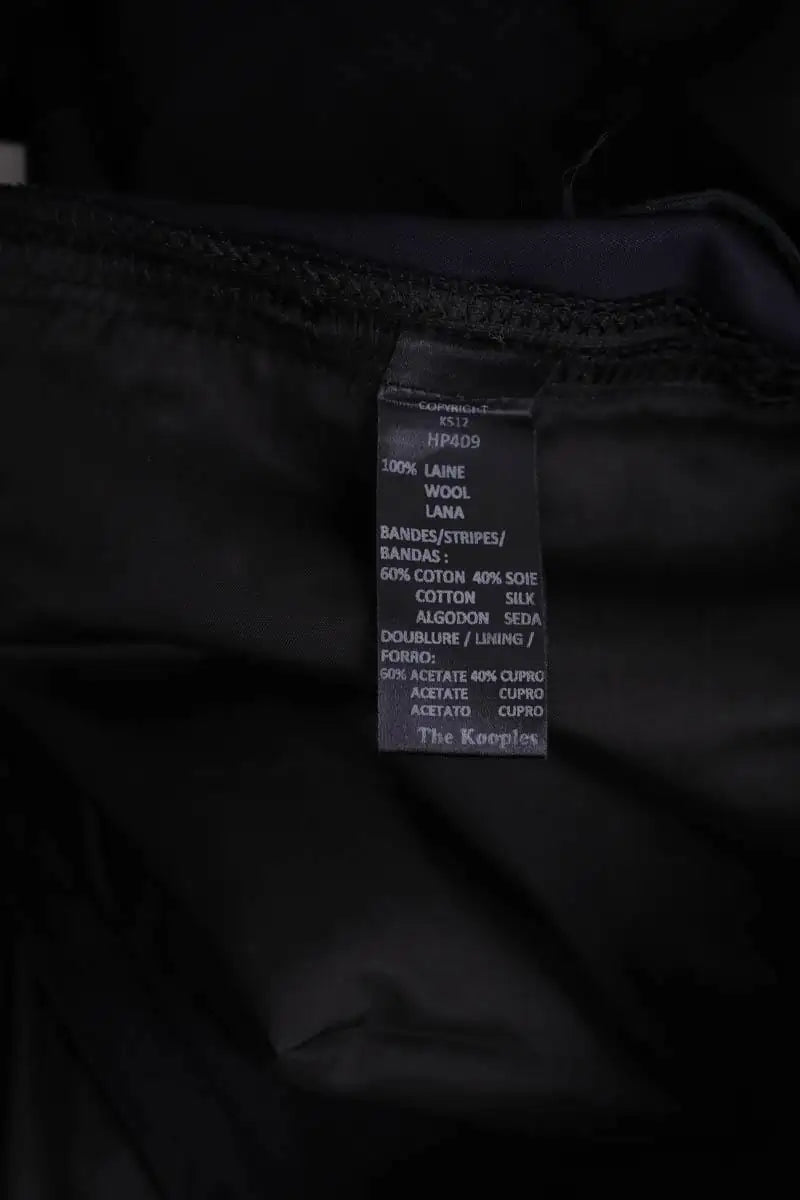 Pantalon droit The Kooples Marine en Laine
