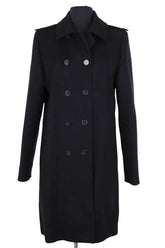 Manteau Chloé Noir en Laine, taille XL - Seconde Main