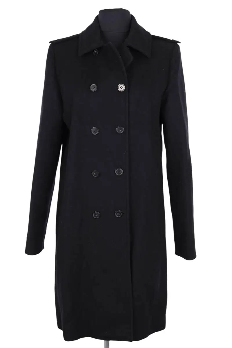 Manteau Chloé Noir en Laine, taille XL - Seconde Main