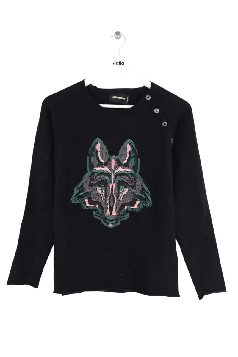 Pull Zadig & Voltaire Noir en Cachemire, taille S - Seconde Main