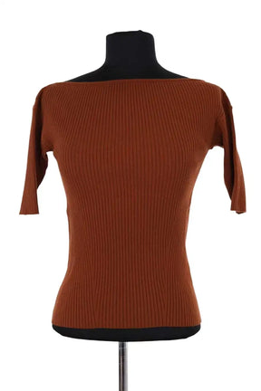 Top Max Mara Camel en Viscose, taille S - Seconde Main