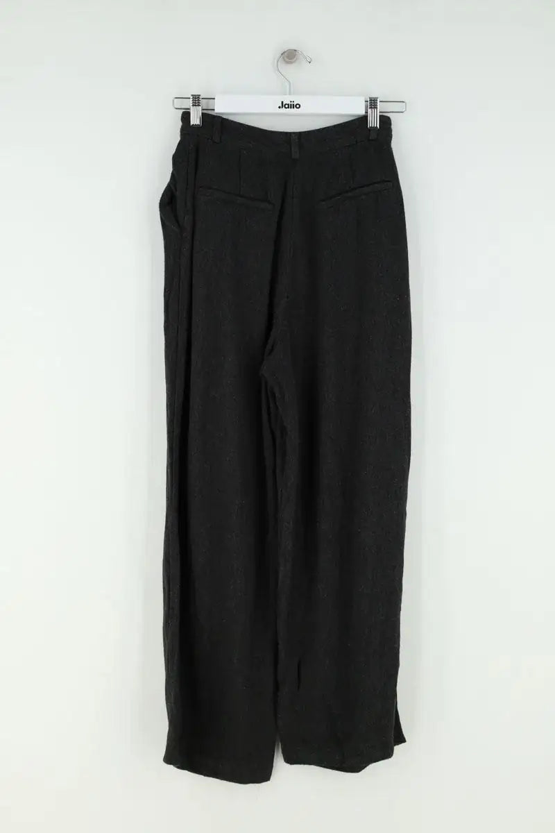 Pantalon droit Sessun Emile Noir en Viscose