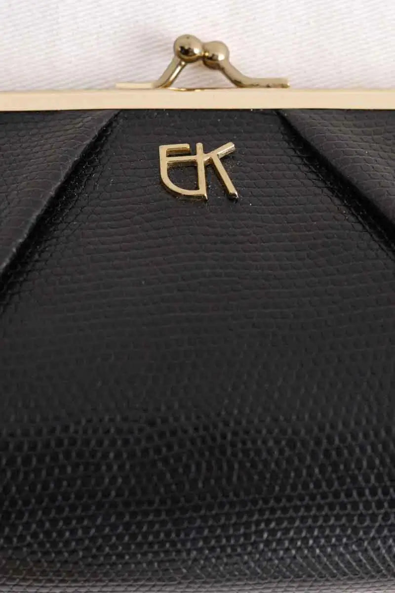 Pochette Emmanuelle Khanh Noir en Cuir