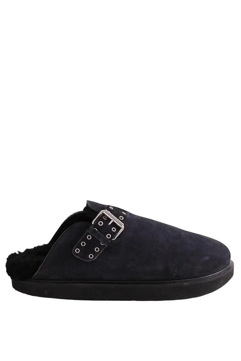 Sabots Isabel Marant MIRST Noir en Daim, taille 42 - Seconde Main