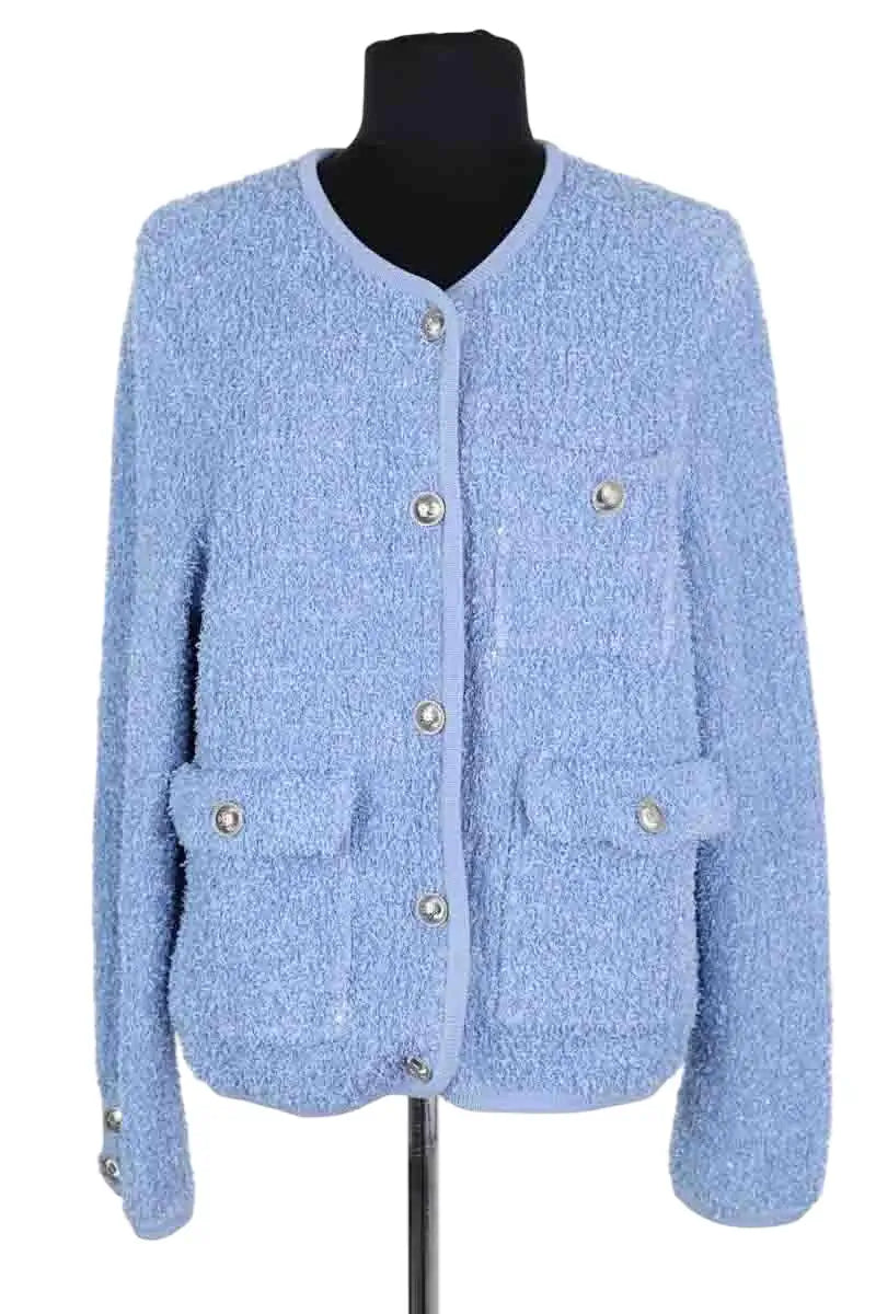 Gilet Maje Bleu en Coton, taille L - Seconde Main