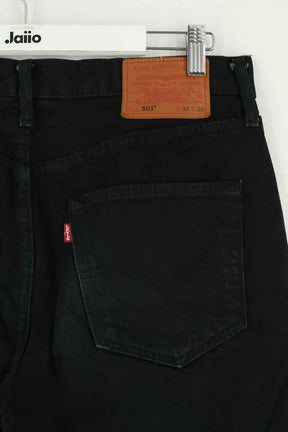 Jean droit Levi's 501 Noir en Coton