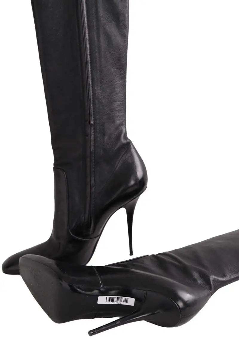 Bottes Saint Laurent Noir en Cuir