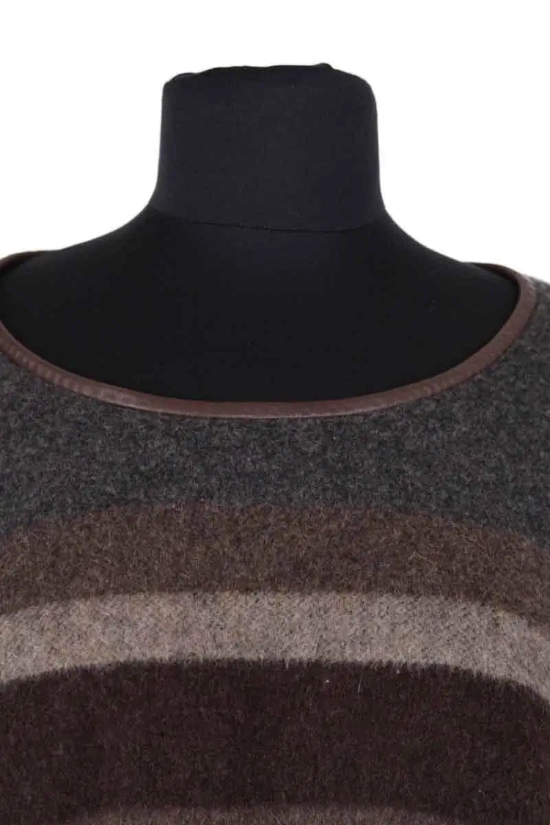 Poncho Sandro Other Gris en Laine