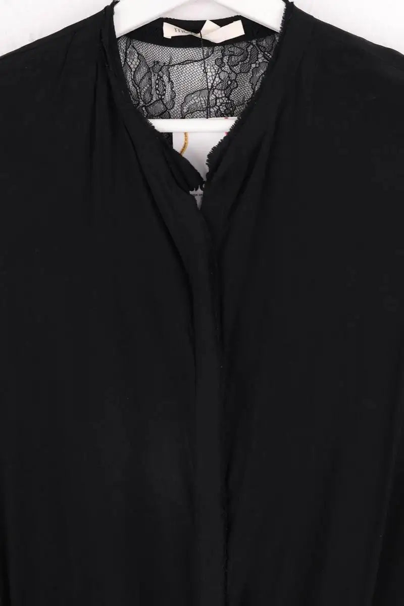 Combishort Maje Noir en Soie
