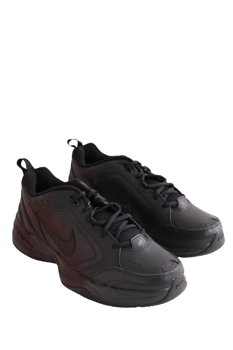 Baskets Nike Air Monarch Noir en Cuir
