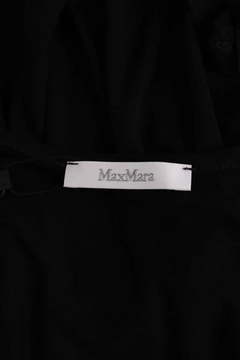 Top sans manche Max Mara Noir en Viscose