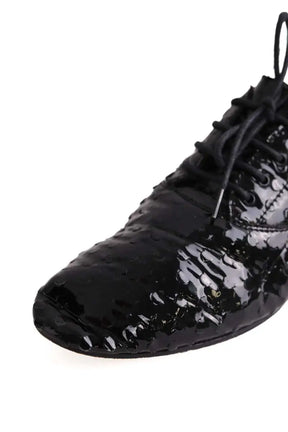 Chaussures à lacets Saint Laurent Noir en Cuir verni