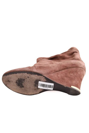 Boots Louis Vuitton Marron en Daim