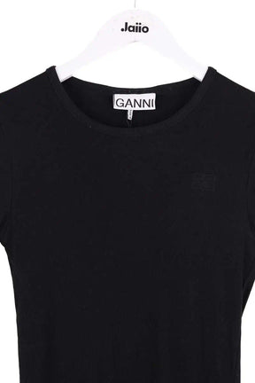 T-shirt Ganni Noir en Coton