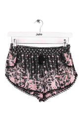 Mini short Poupette St Barth Noir en Soie, taille S - Seconde Main