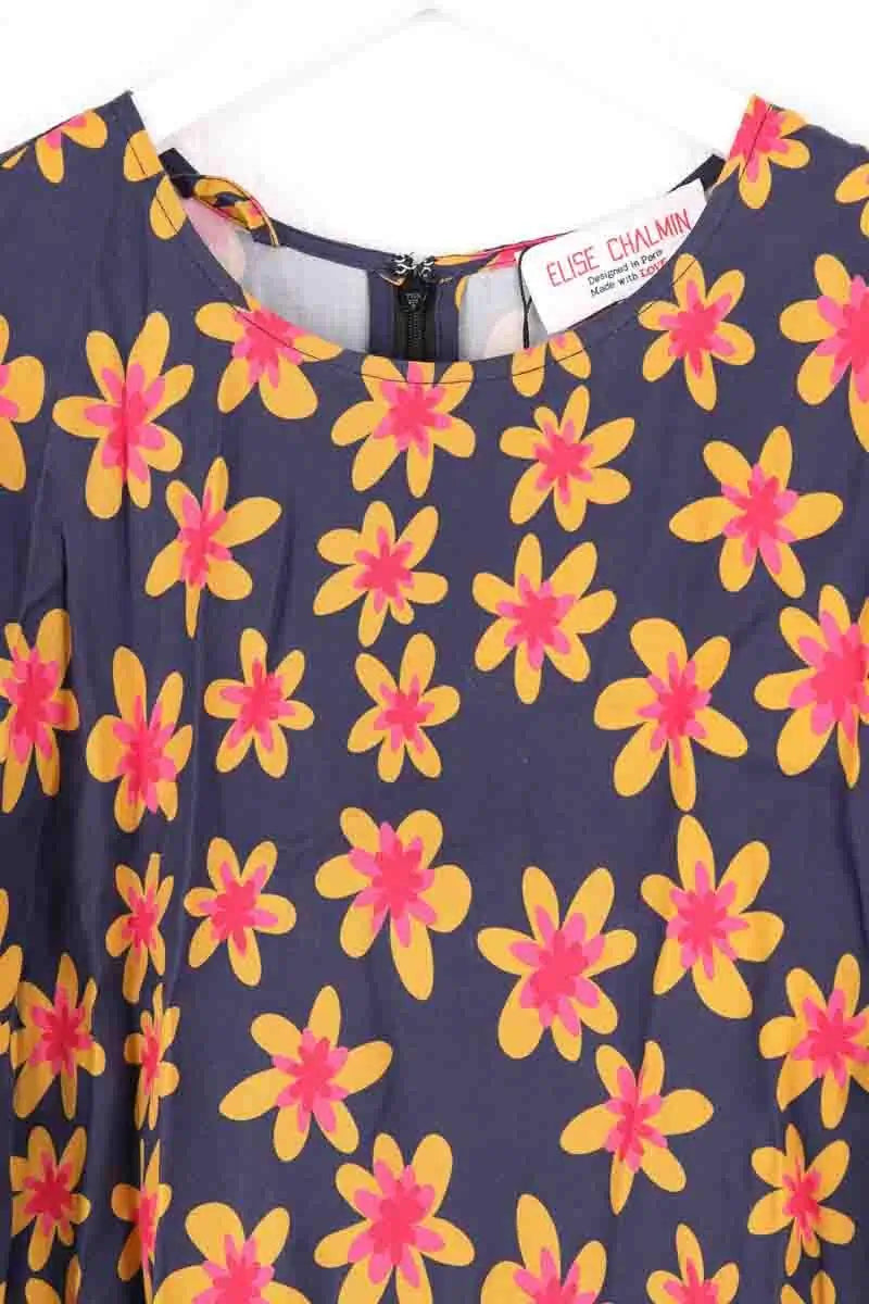 Robe Elise Chalmin Marine en Coton