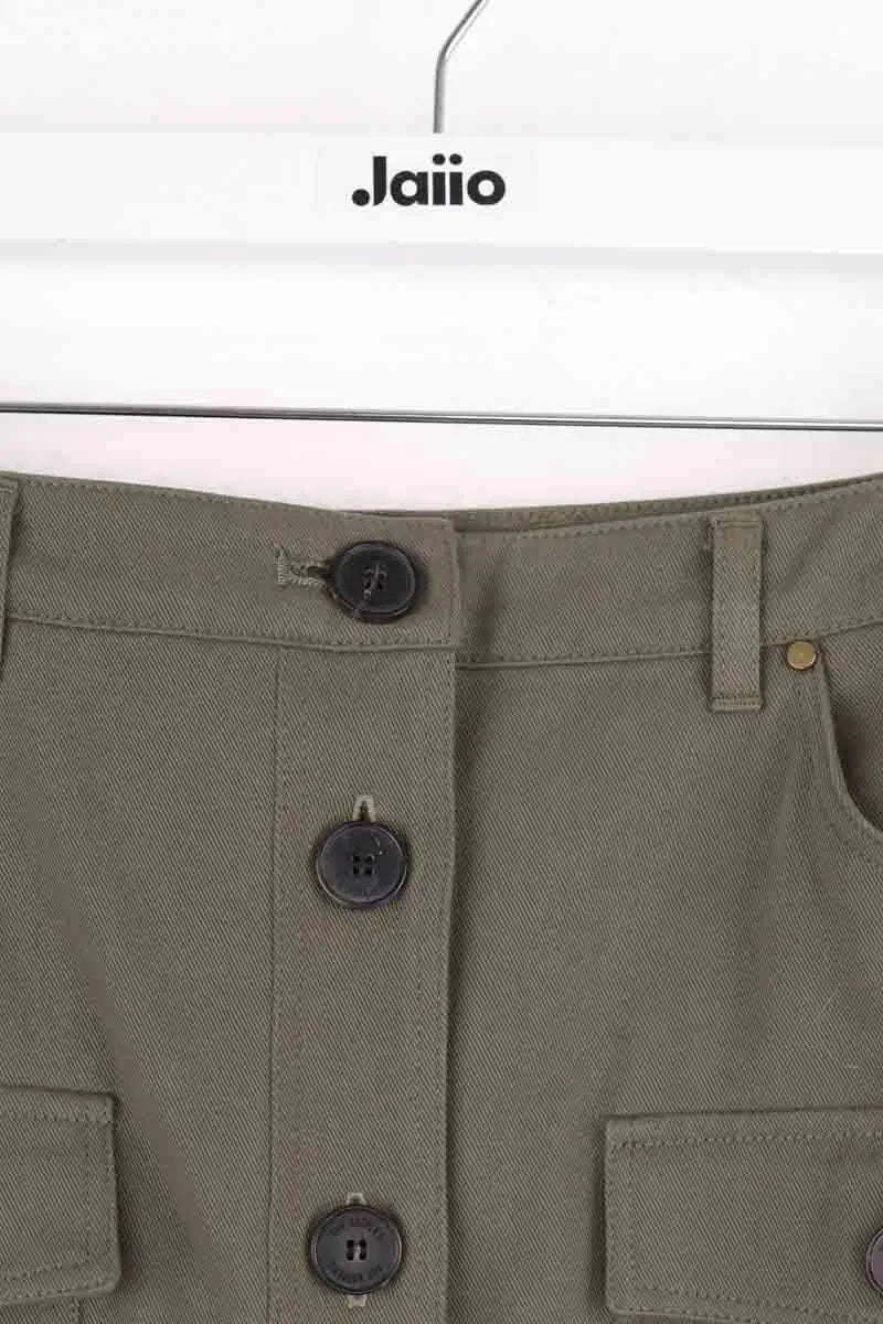 Jupe The Kooples Kaki en Coton
