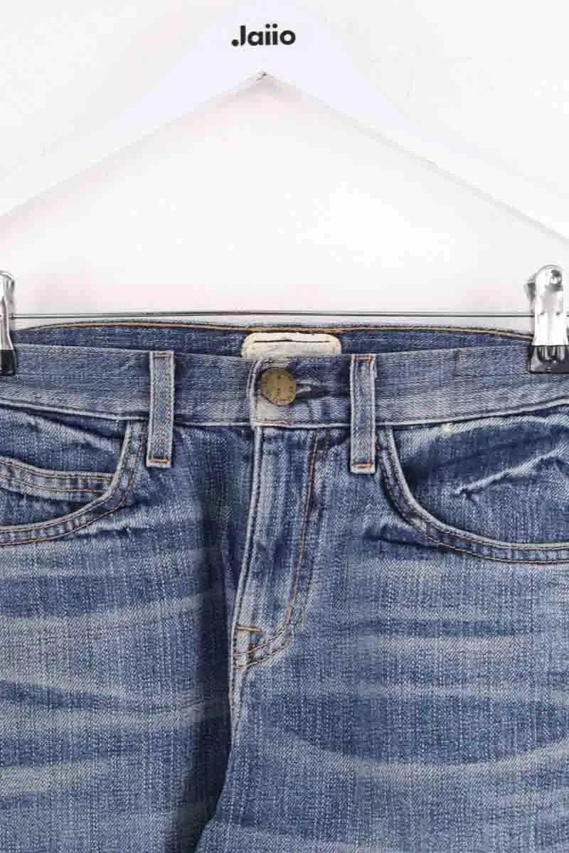 Mini short Current Elliott Bleu en Coton