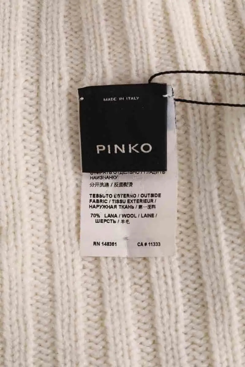 Pull Pinko Blanc en Laine