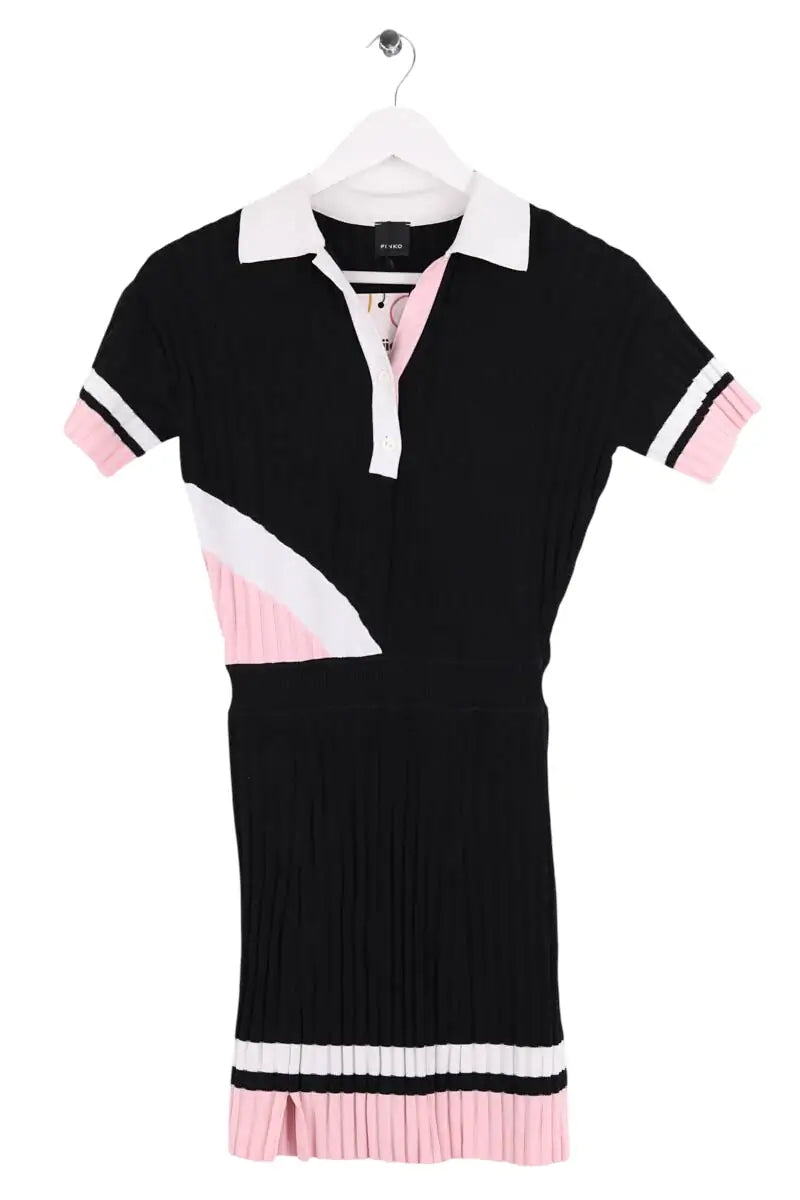 Robe Pinko Noir en Synthétique, taille XS - Seconde Main