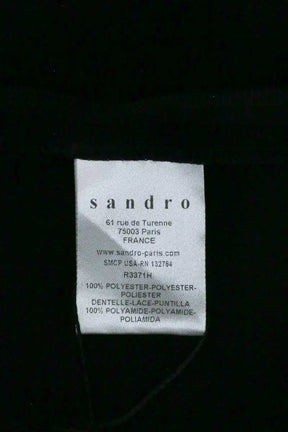 Robe Sandro Noir en Synthétique