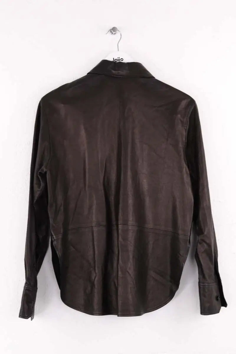 Chemise Arket Noir en Cuir
