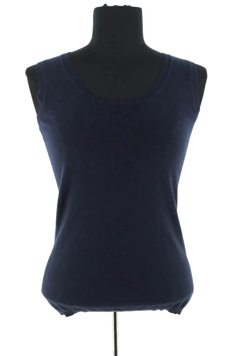 Pull Eric Bompard Marine en Cachemire, taille S - Seconde Main