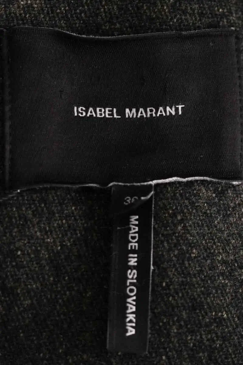 Manteau Isabel Marant Anthracite en Laine