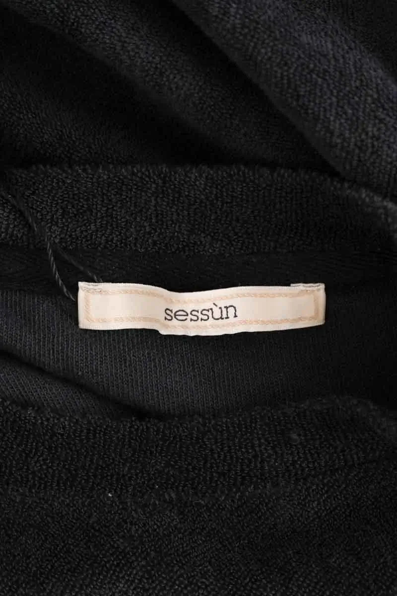 Top sans manche Sessun Noir en Coton