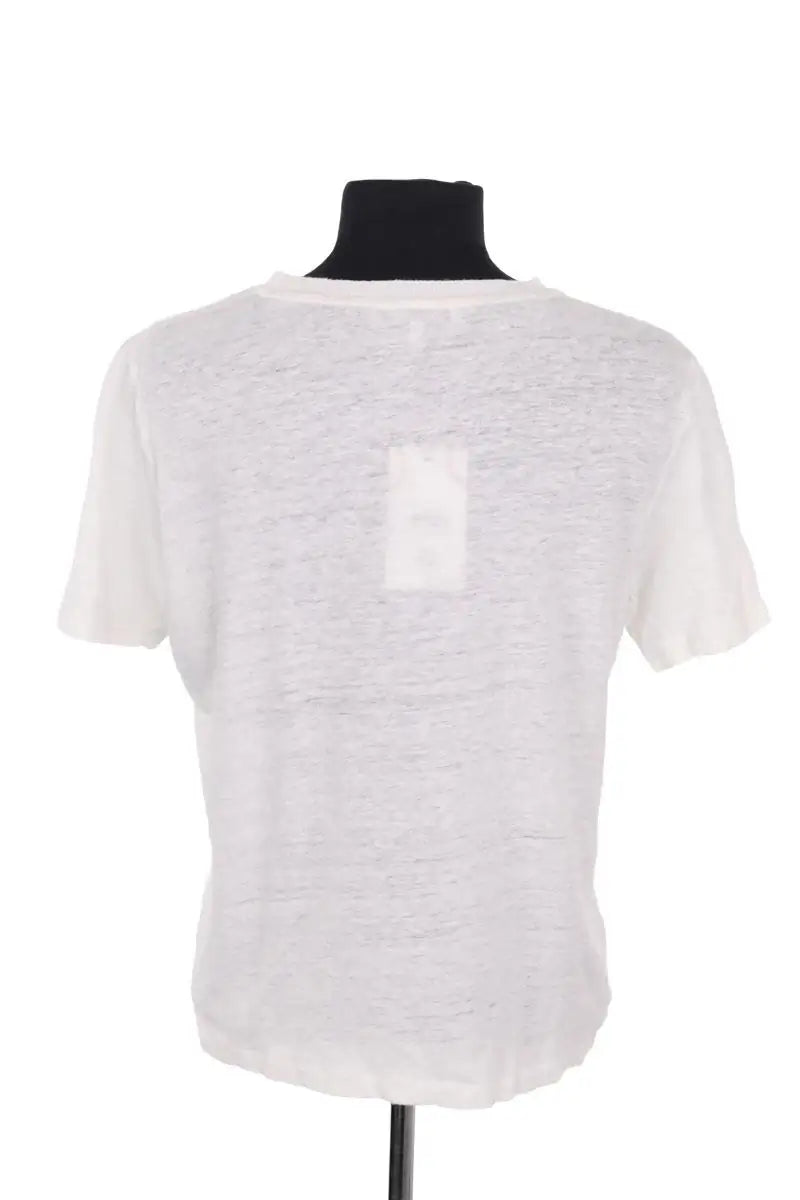 T-shirt Gerard Darel Blanc en Lin