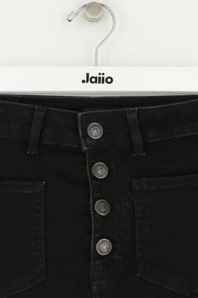 Jean droit Maje Noir en Coton
