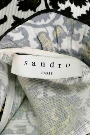 Top sans manche Sandro Blanc en Viscose