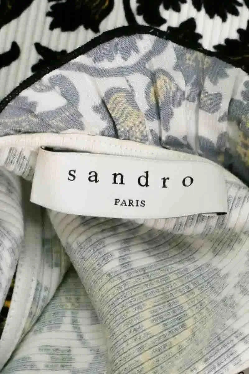 Top sans manche Sandro Blanc en Viscose