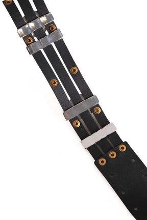 Ceinture en cuir Maje Noir en Cuir
