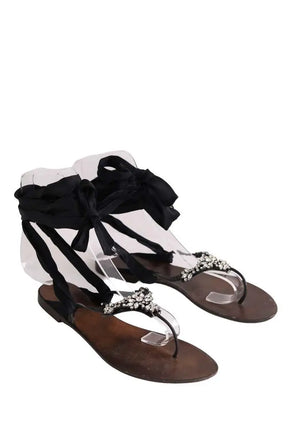 Espadrilles Lanvin Marron en Cuir