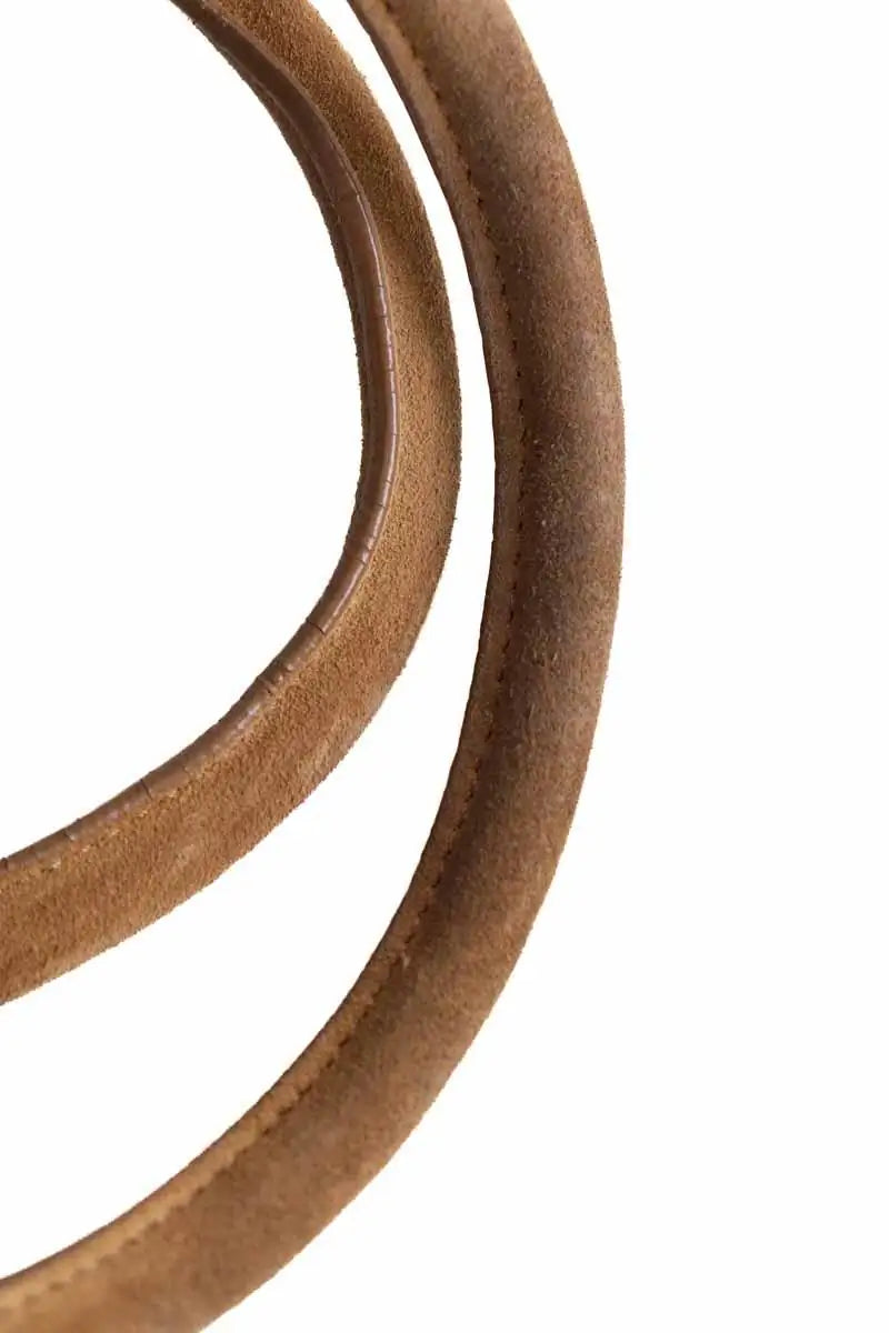 Sac à main Courrèges Three sixty M Camel en Daim