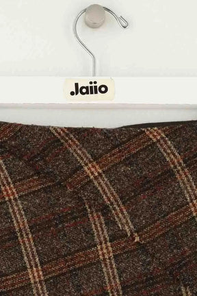 Mini jupe Kenzo Marron en Laine
