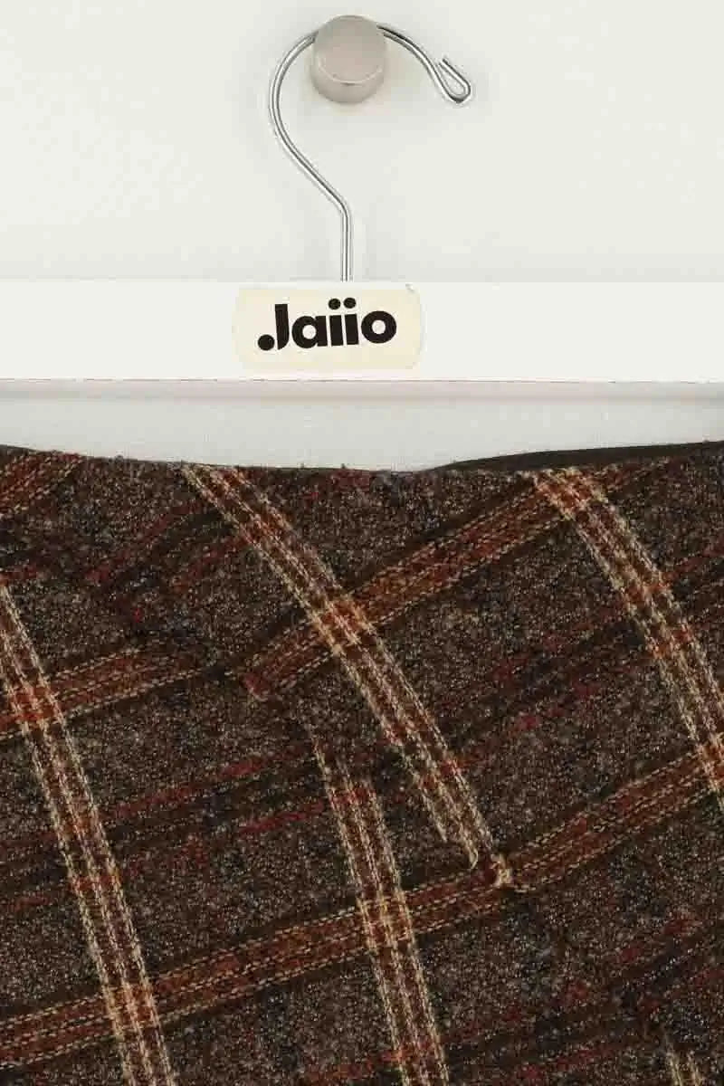 Mini jupe Kenzo Marron en Laine