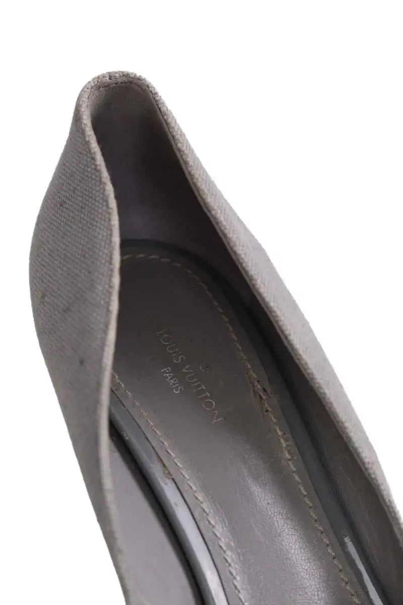 Talons Louis Vuitton Gris en Tissu