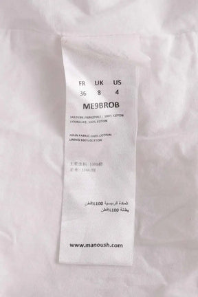 Robe Manoush Blanc en Coton