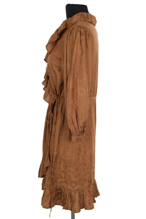 Robe Claudie Pierlot Marron en Viscose