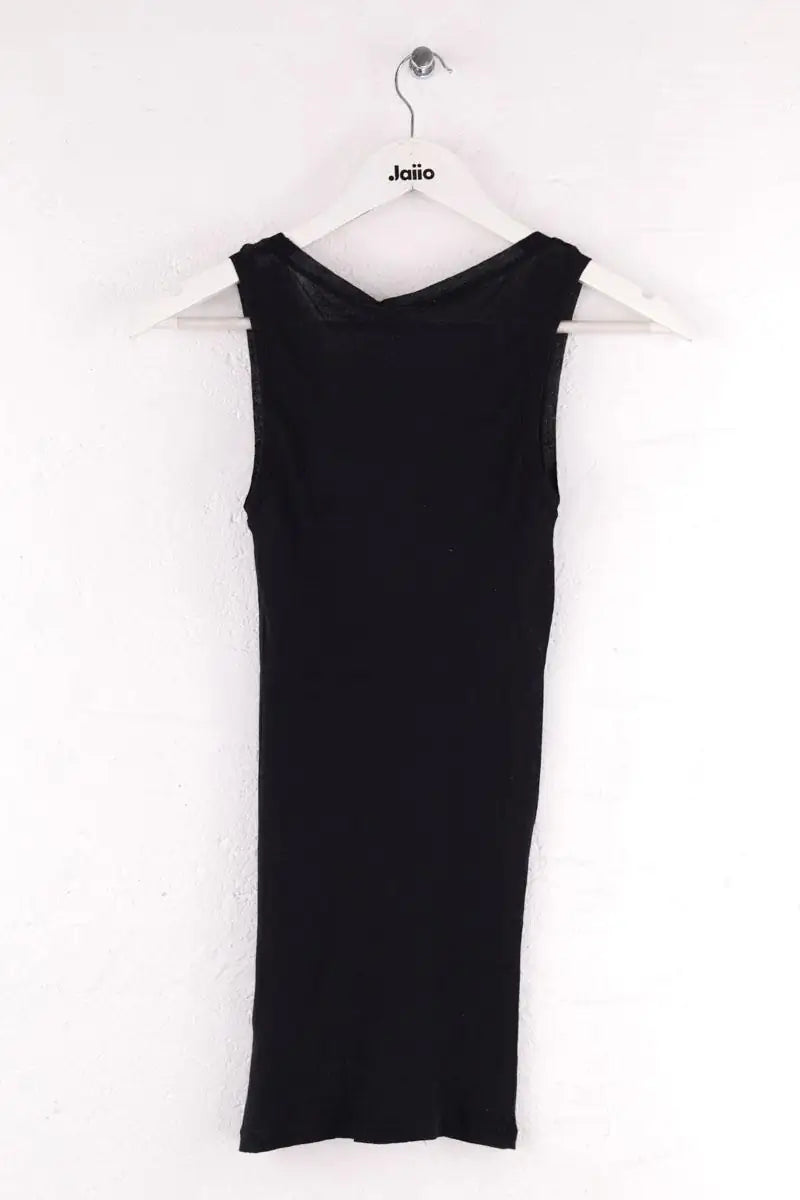 Top sans manche American Vintage Noir en Coton